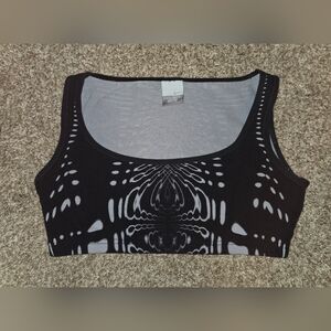 Nike Gray and Black Athletic Top